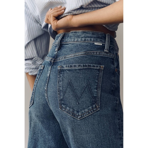 NWT MOTHER Bookie Sneak High-Rise Bootleg Jeans Anthropologie $258 - Size 26 - Picture 5 of 15